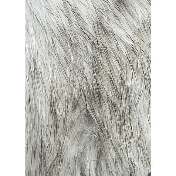 Saga Mink Blue Fox Fur W/Bemberg Lining Hook & Eye Close Coat Sz Medium - Picture 3 of 8